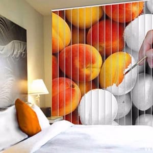 Фотожалюзи с рисунком окрашиваемых персиков