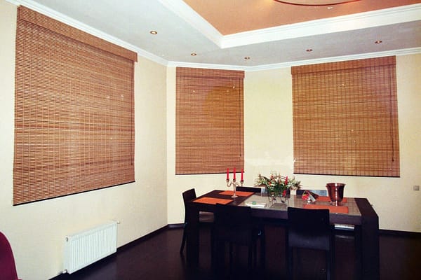 Бамбуковые шторы, не прозрачные